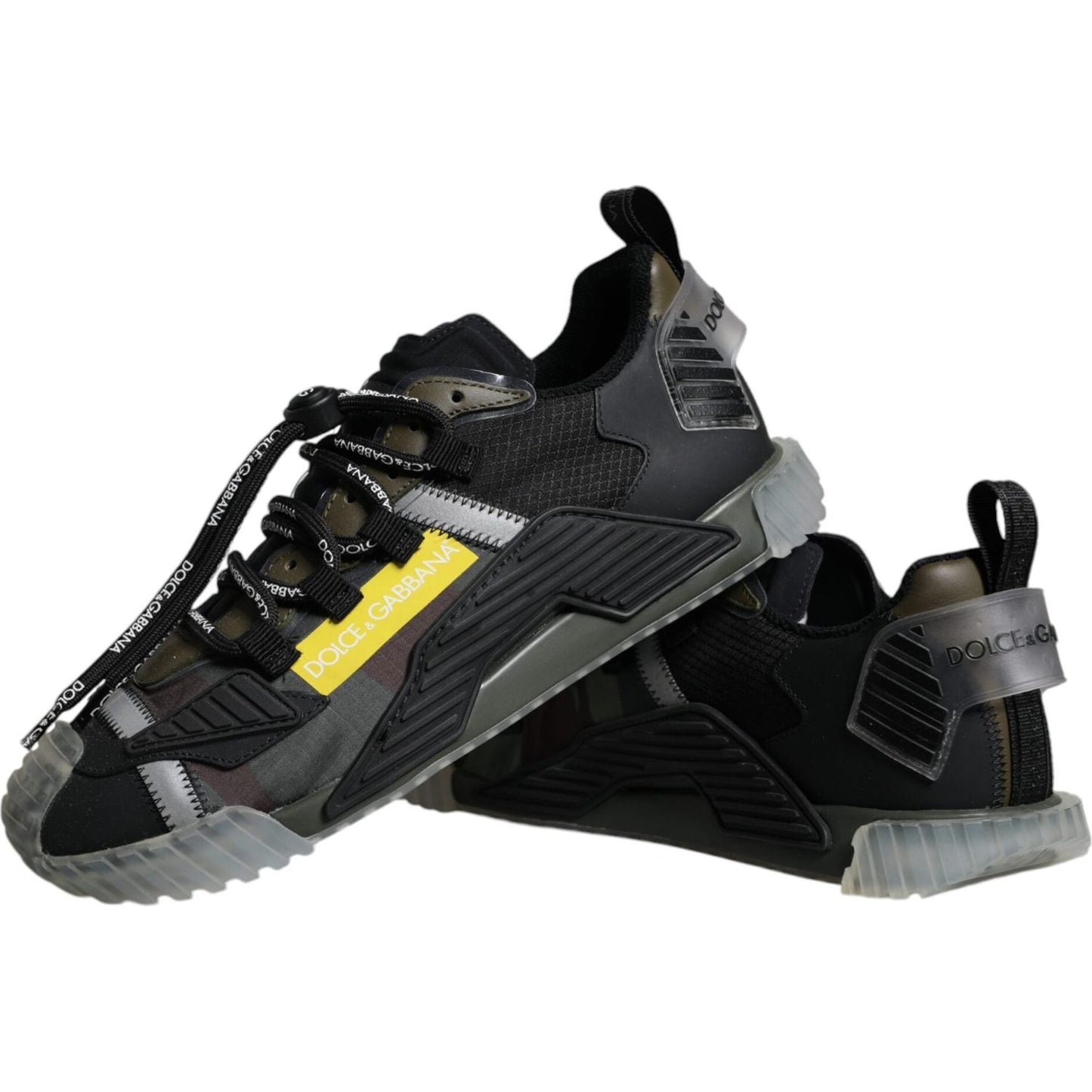 Dolce & Gabbana Multicolor Lace Up Low Top NS1 Sneakers Shoes MV6201-39