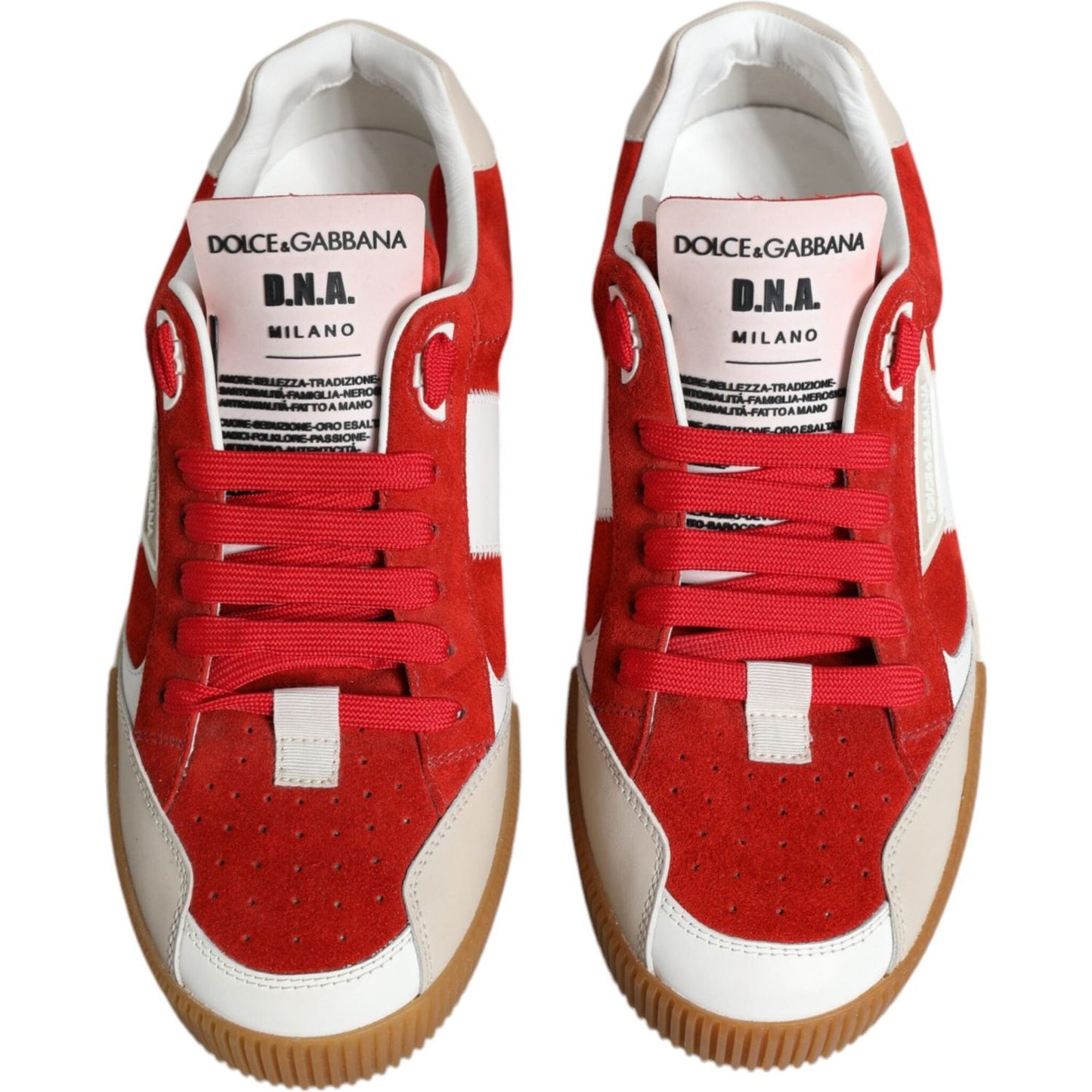 Dolce & Gabbana Multicolor Miami Leather Low Top Sneakers Shoes MV6289-41
