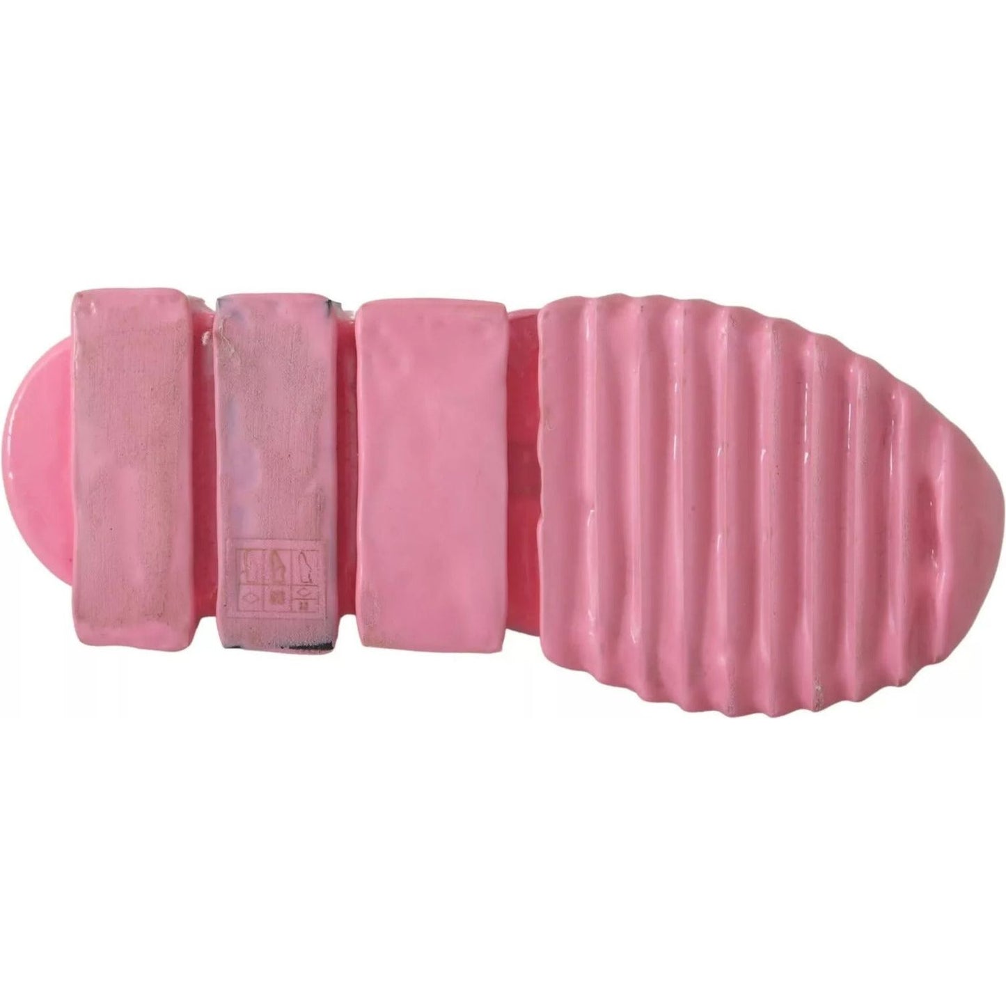 Dolce & Gabbana Pink Low Top Sorrento Sneakers Slip On Casual Shoes LA9289-37