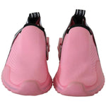 Dolce & Gabbana Pink Low Top Sorrento Sneakers Slip On Casual Shoes LA9289-37