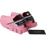Dolce & Gabbana Pink Low Top Sorrento Sneakers Slip On Casual Shoes LA9289-37