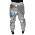 Dolce & Gabbana Silver Iridescent Men Jogger Sweatpants Pants PAN75555-50