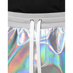 Dolce & Gabbana Silver Iridescent Men Jogger Sweatpants Pants PAN75555-50
