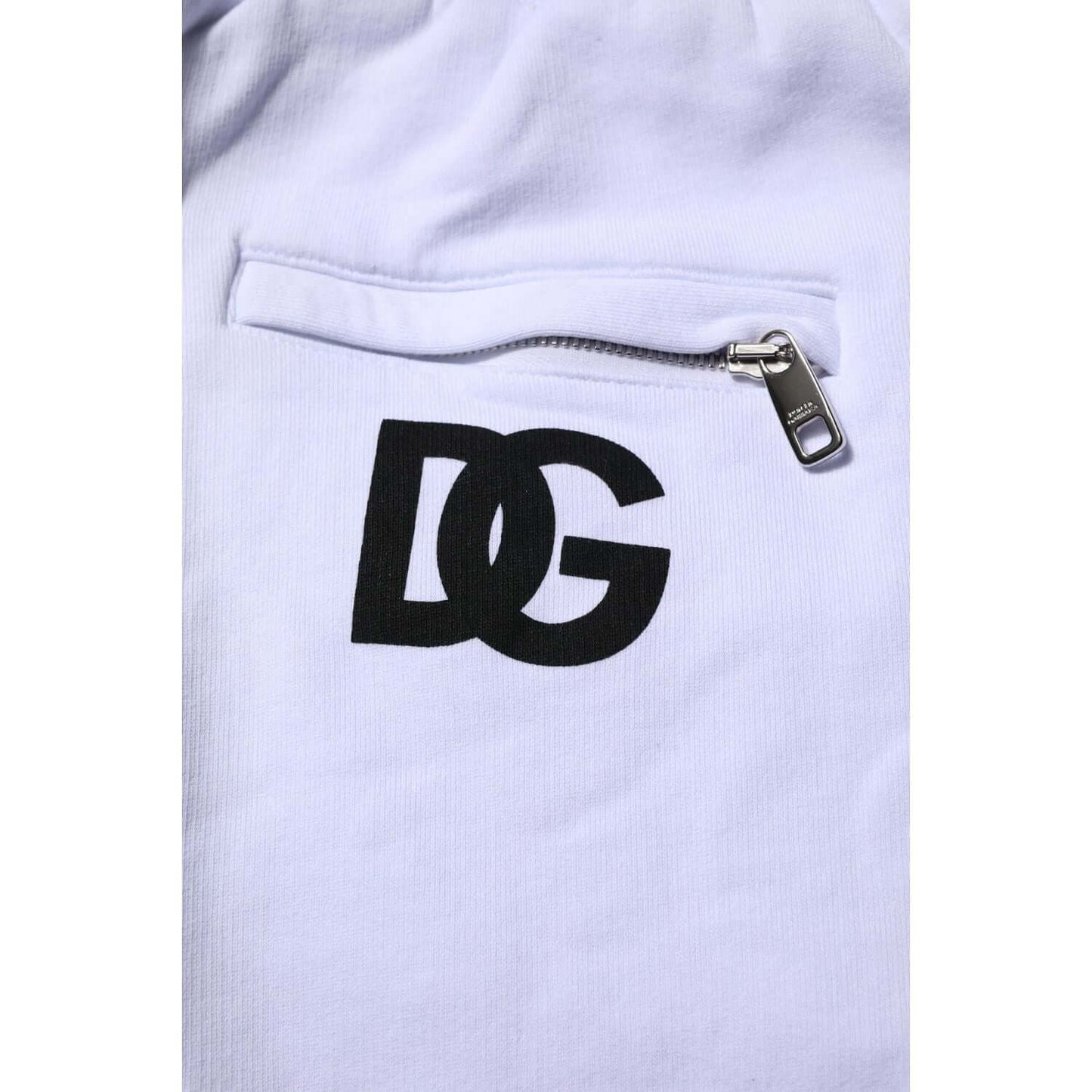 Dolce & Gabbana White Cotton Drawstring Jogger Pants PAN76417-48