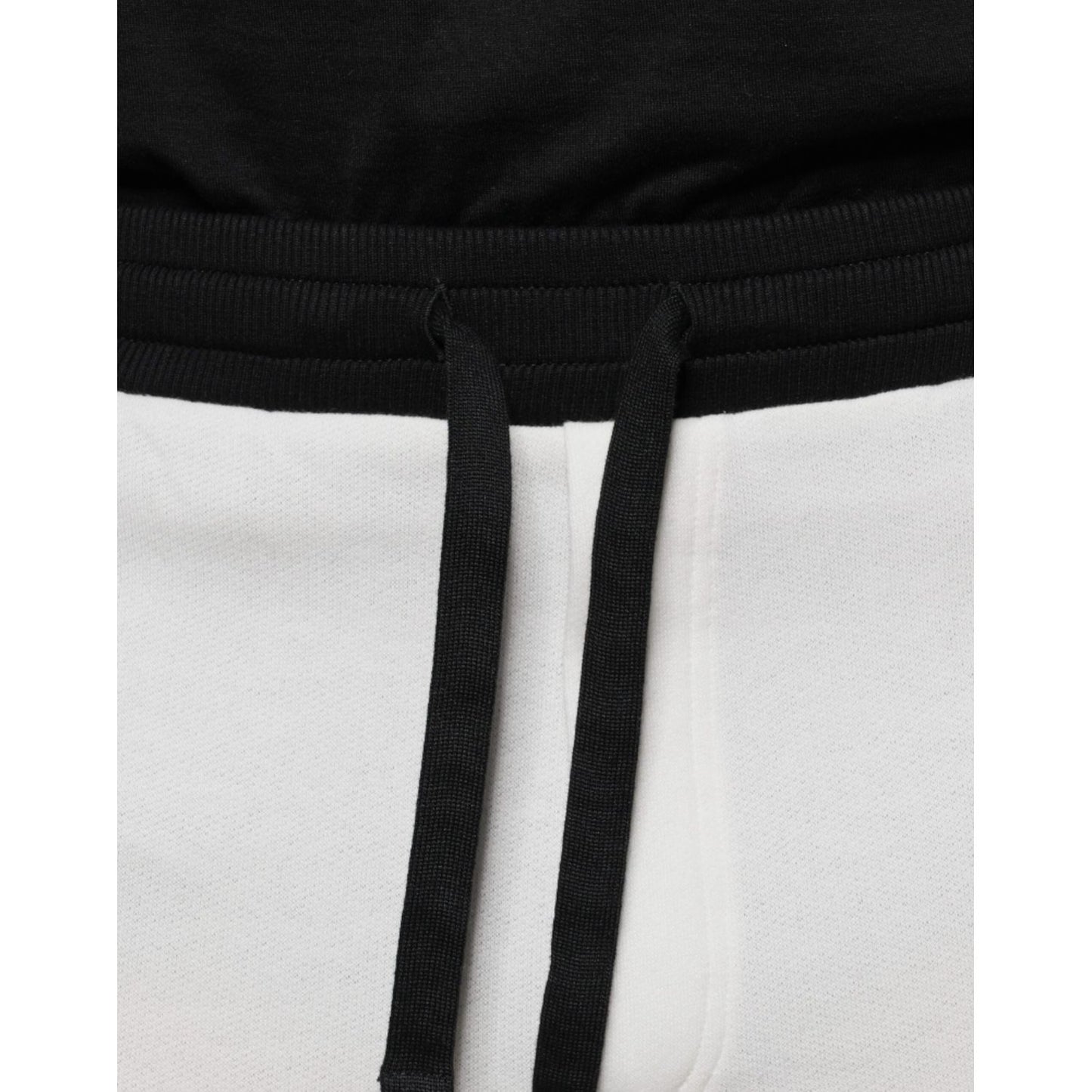 Dolce & Gabbana White Cotton Slim Men Jogger Sweatpants Pants PAN75564-46