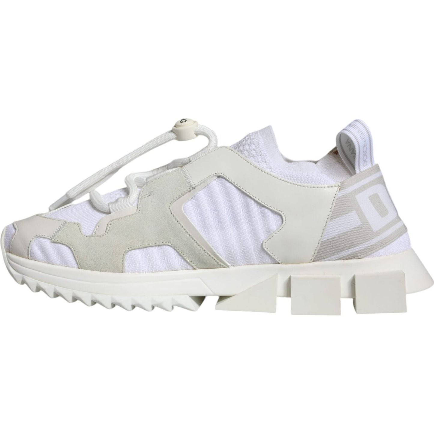 Dolce & Gabbana White Mesh Sorrento Trekking Sneakers Shoes MV6177-42
