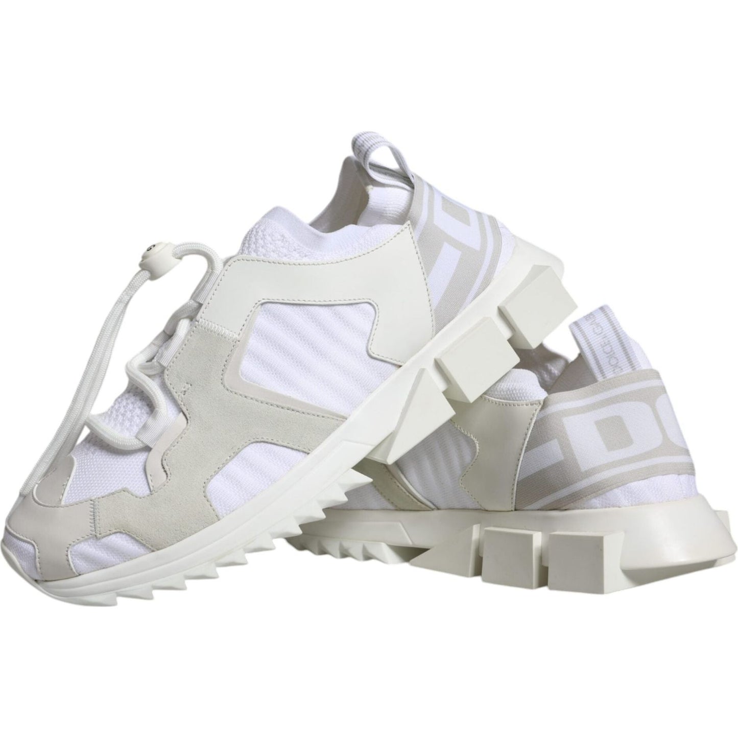 Dolce & Gabbana White Mesh Sorrento Trekking Sneakers Shoes MV6177-42