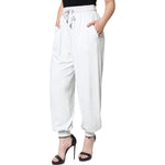 Dolce & Gabbana White Nylon Jogger Sweatpants Pants PAN75628-40
