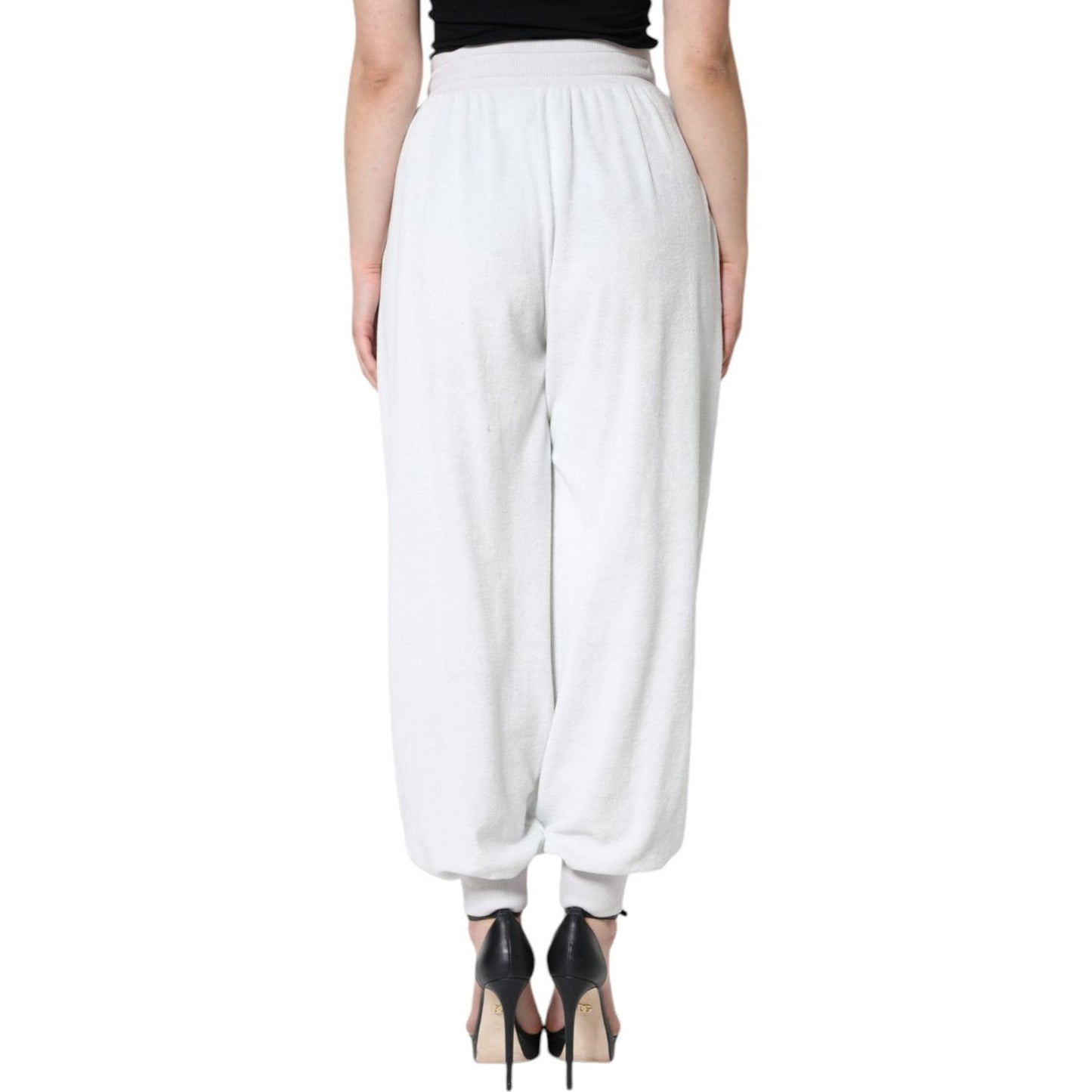 Dolce & Gabbana White Nylon Jogger Sweatpants Pants PAN75628-40