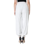 Dolce & Gabbana White Nylon Jogger Sweatpants Pants PAN75628-40