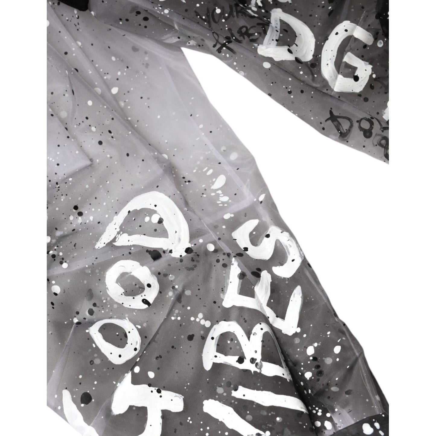 Dolce & Gabbana White See Through Logo Cropped Cargo Pants PAN74599-40