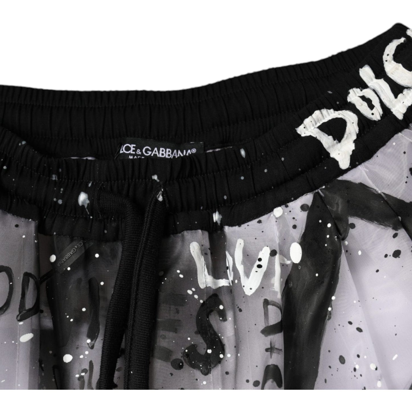 Dolce & Gabbana White See Through Logo Cropped Cargo Pants PAN74599-40