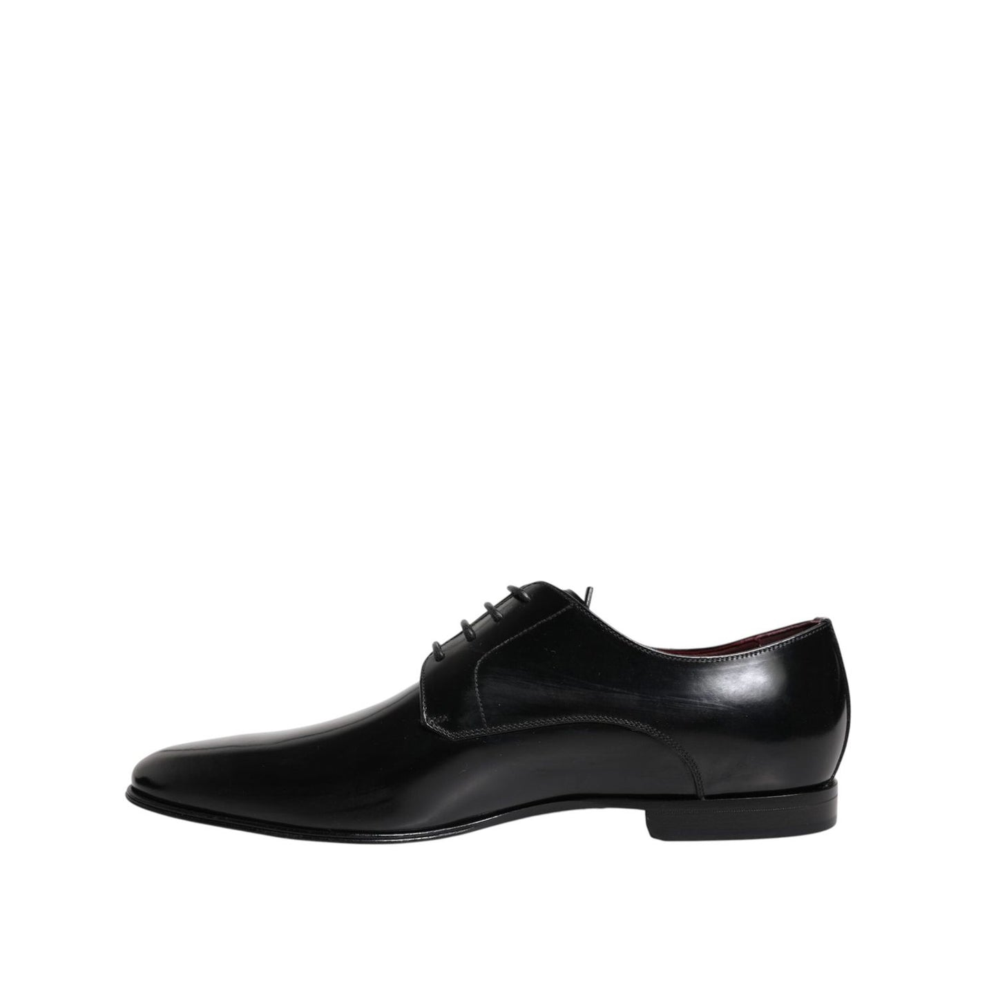 Dolce & Gabbana Men Dress Black Calfskin Leather Derby Shoes MV7983-41.5