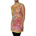 Dolce & Gabbana Multicolor Floral Roundneck Sleeveless Top TSH87593#2-48