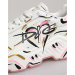 Dolce & Gabbana Multicolor Hand Painted DAYMASTER Sneaker Shoes LA12898-35
