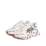 Dolce & Gabbana Multicolor Hand Painted DAYMASTER Sneaker Shoes LA12898-35