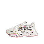 Dolce & Gabbana Multicolor Hand Painted DAYMASTER Sneaker Shoes LA12898-35