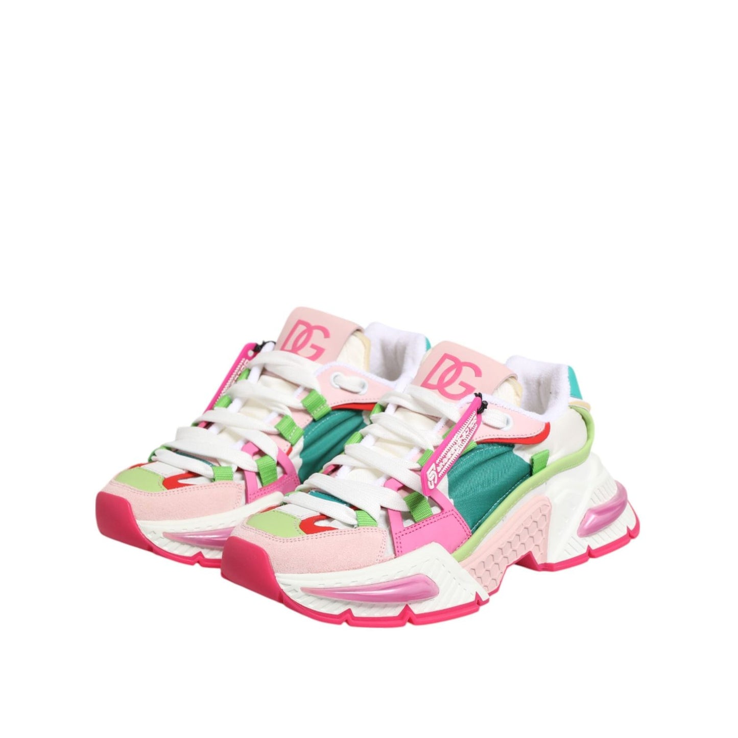 Dolce & Gabbana Multicolor Leather Airmaster Low Top Sneaker Shoes LA12856-35