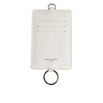 Dolce & Gabbana White Calf Leather Lanyard Logo Card Holder Men Wallet SMY11035
