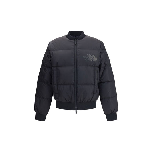 Dsquared² Black Polyamide Bomber