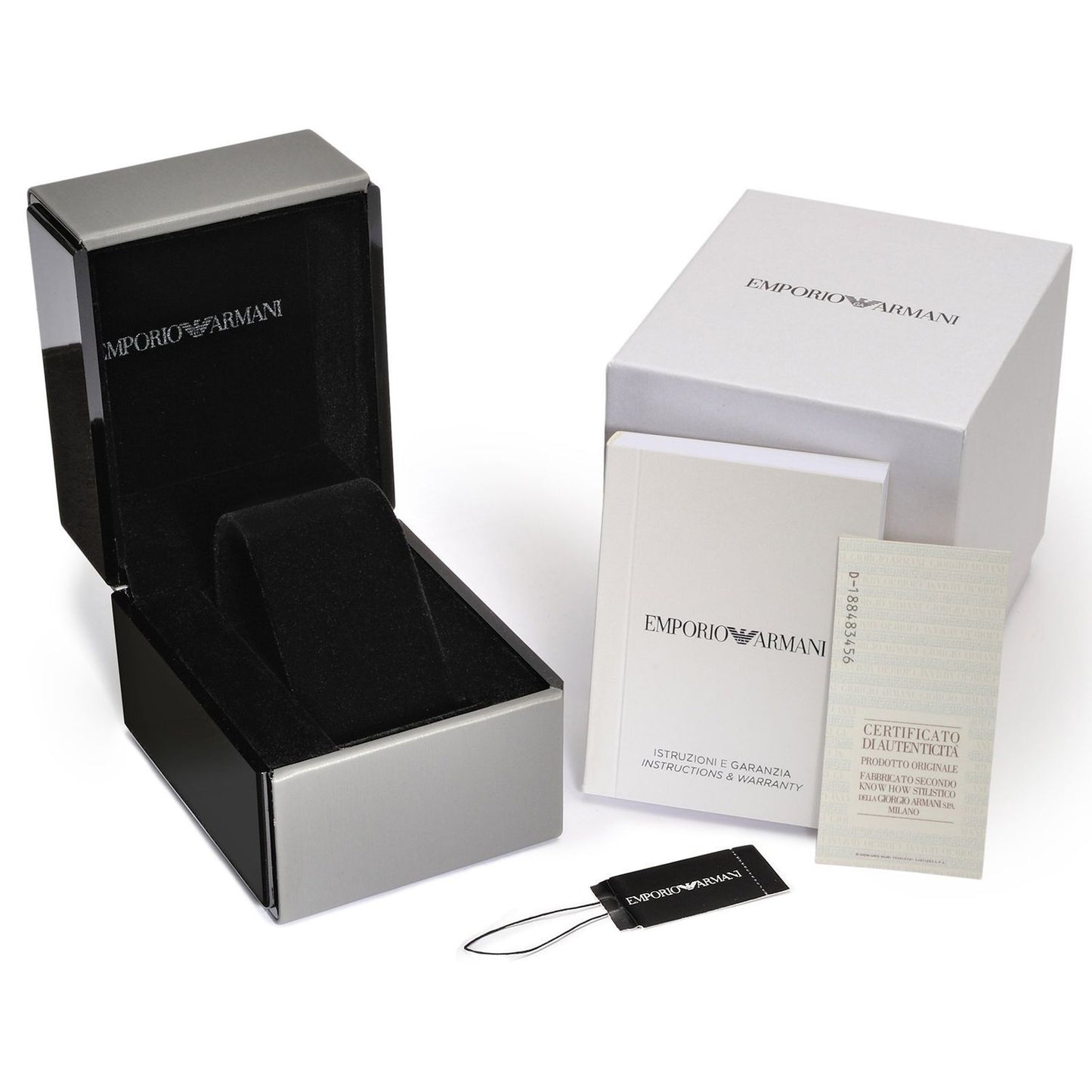 EMPORIO ARMANI WATCHES Mod. AR11631 official packaging box and authenticity card