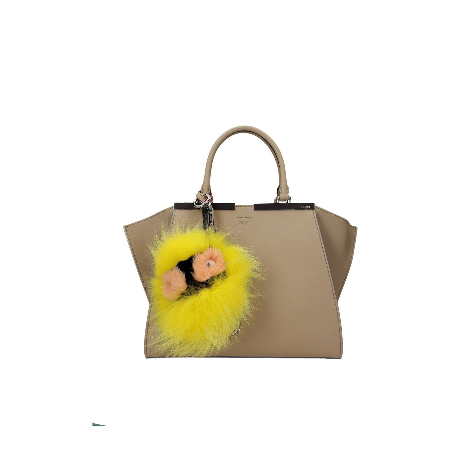 Fendi Yellow Fur Keychain Fendi