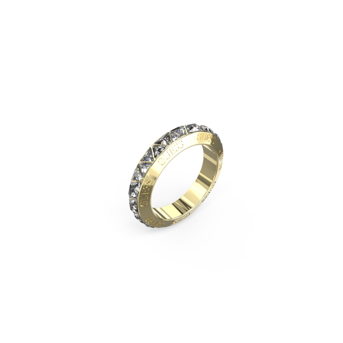 Elegant gold and diamond ring from GUESS JEWELS JEWELRY Mod. JUBR04575JWYG54, showcasing a luxurious design.