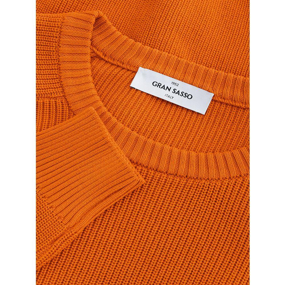 Gran Sasso Italian Cotton Chic Orange Sweater GR-4347670-IT50 | L