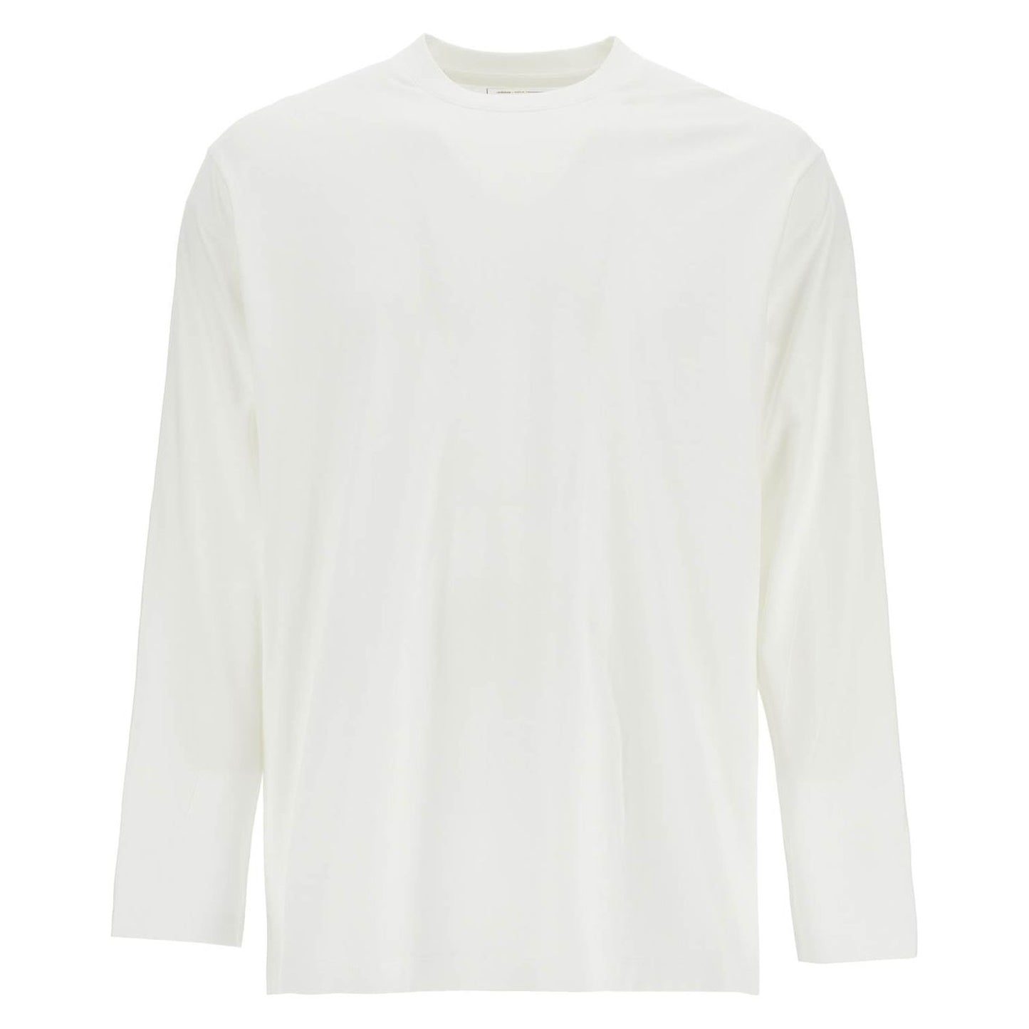Y-3 white cotton t-shirt with graphic print Topwear Y-3 Beige