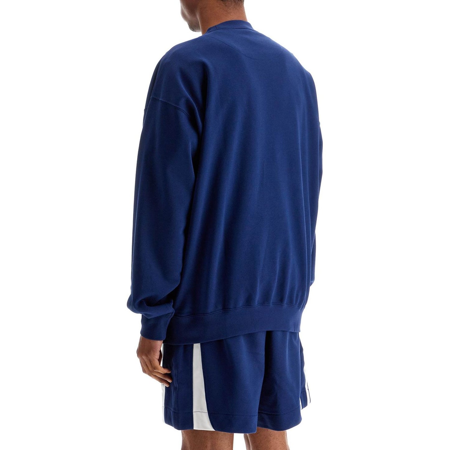 Y-3 blue cotton crewneck sweatshirt for men Topwear Y-3 Midnight Blue
