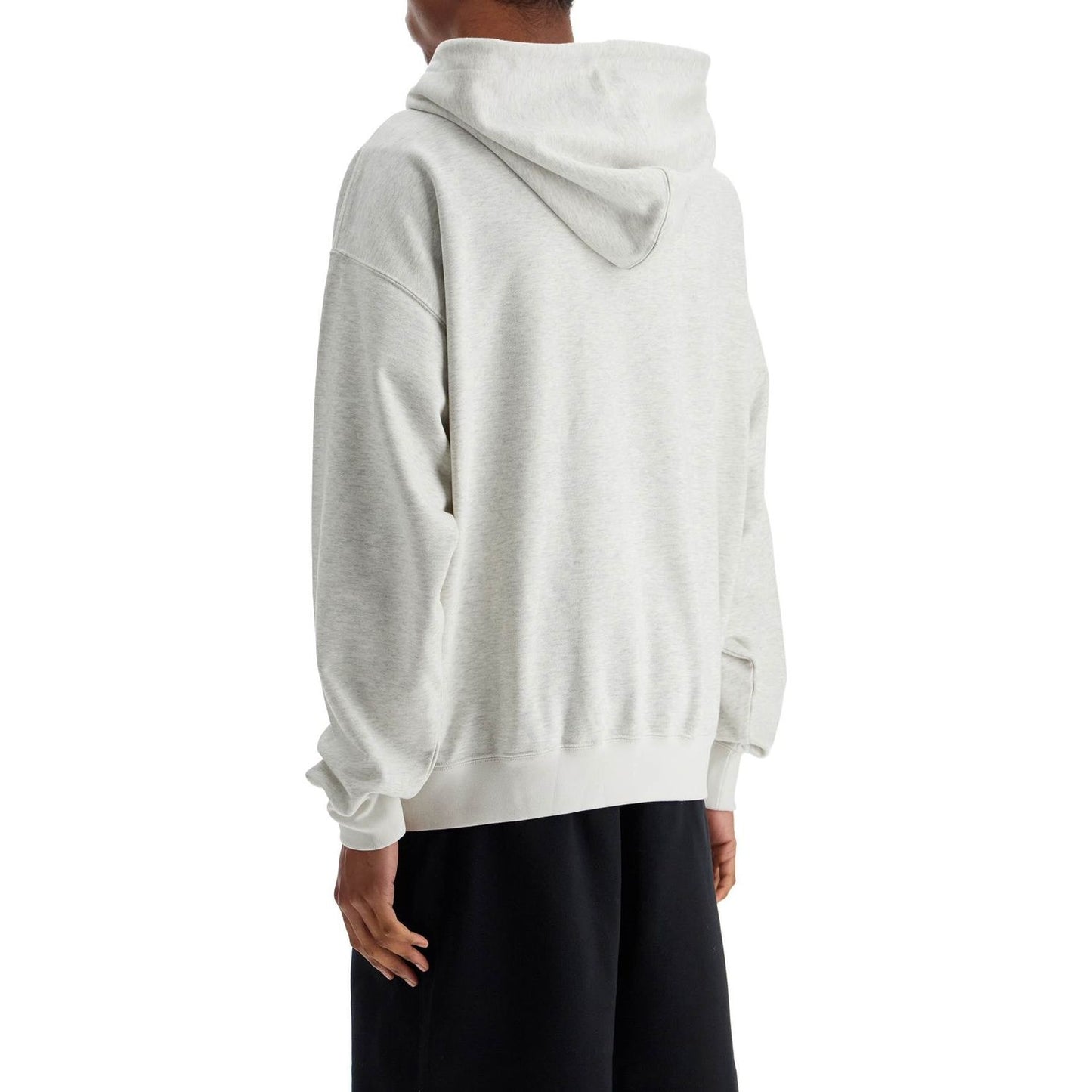 Y-3 light grey cotton and recycled polyester hoodie for men Topwear Y-3 Light Gray