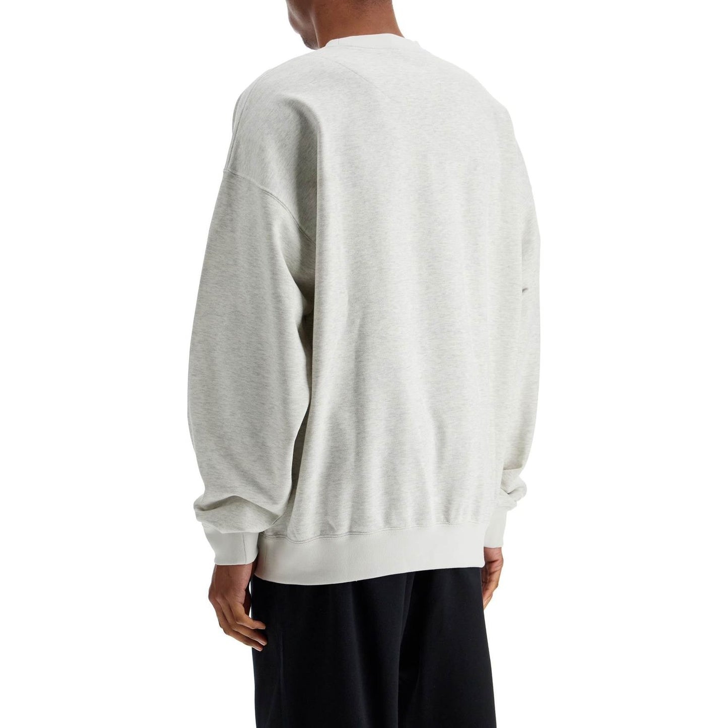 Y-3 light grey soft cotton and polyester sweatshirt Topwear Y-3 Light Gray