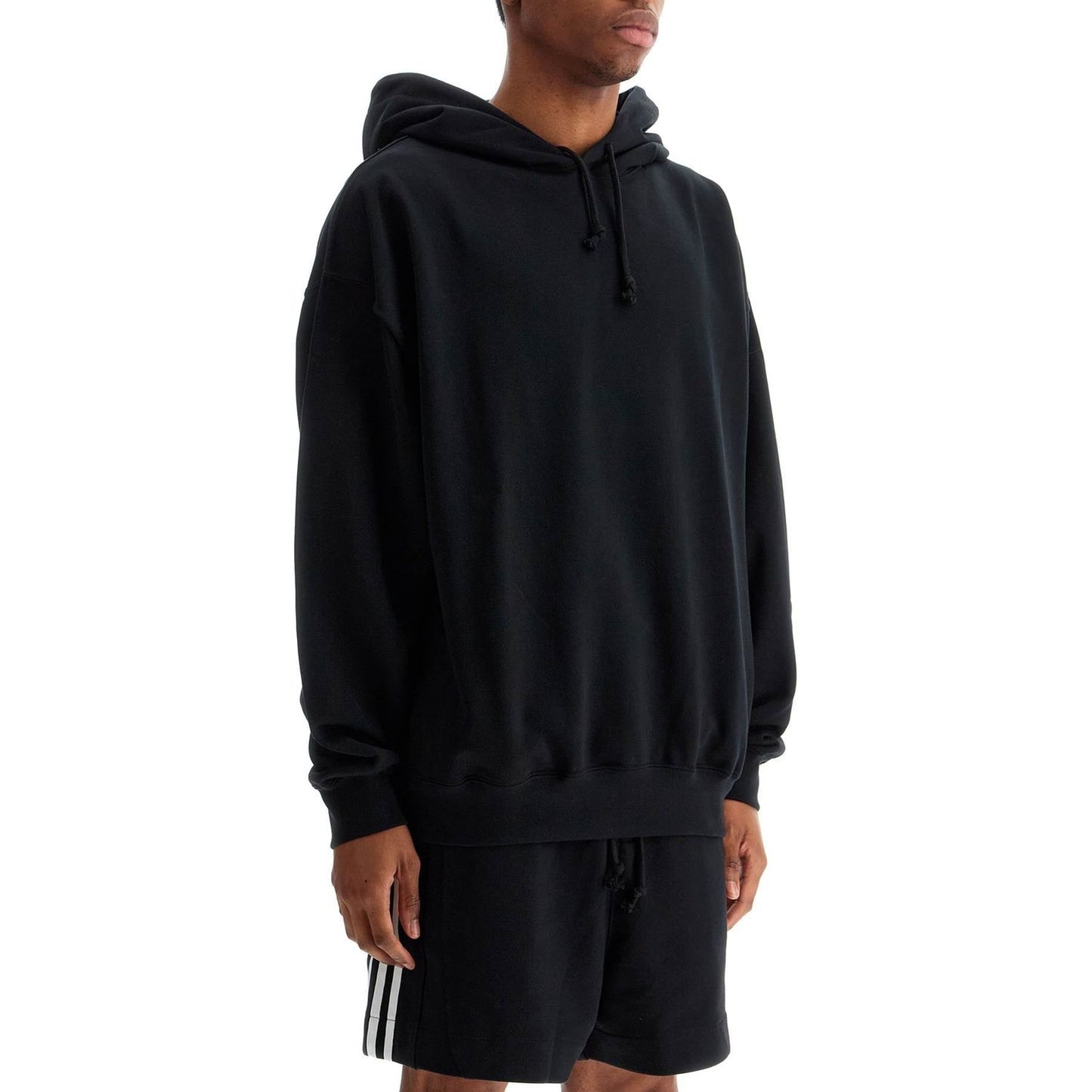 Y-3 black cotton hoodie with gfx print Topwear Y-3 Black