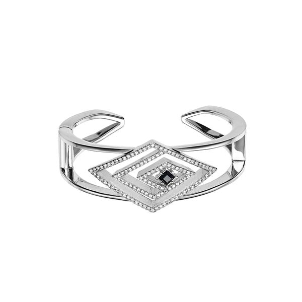 KARL LAGERFELD JEWELS JEWELRY Mod. 5483666 diamond-shaped silver bracelet