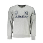 La Martina Gray Cotton Sweater