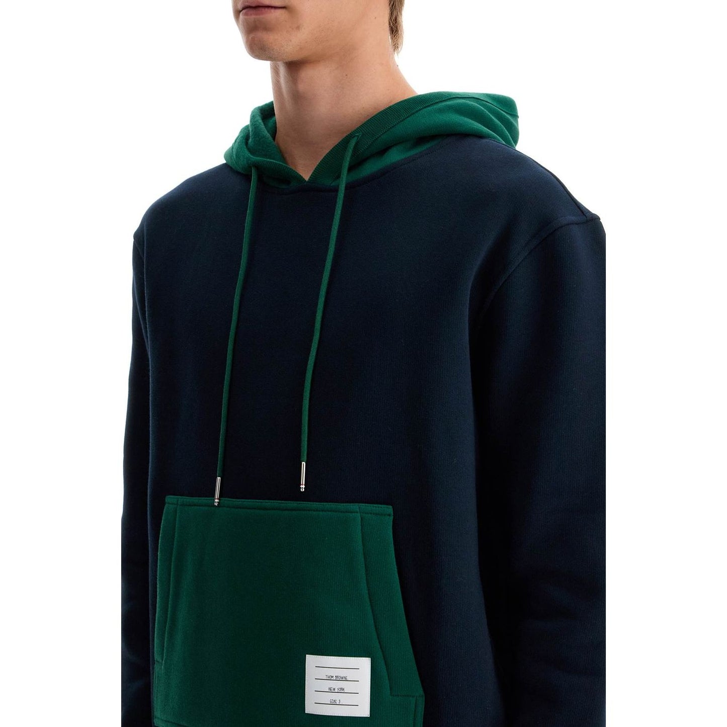 Thom Browne hooded sweatshirt with color