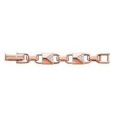 MICHAEL KORS PREMIUM SILVER COLLECTION Mod. MERCER (bracelet extension) DESIGNER FASHION JEWELLERY