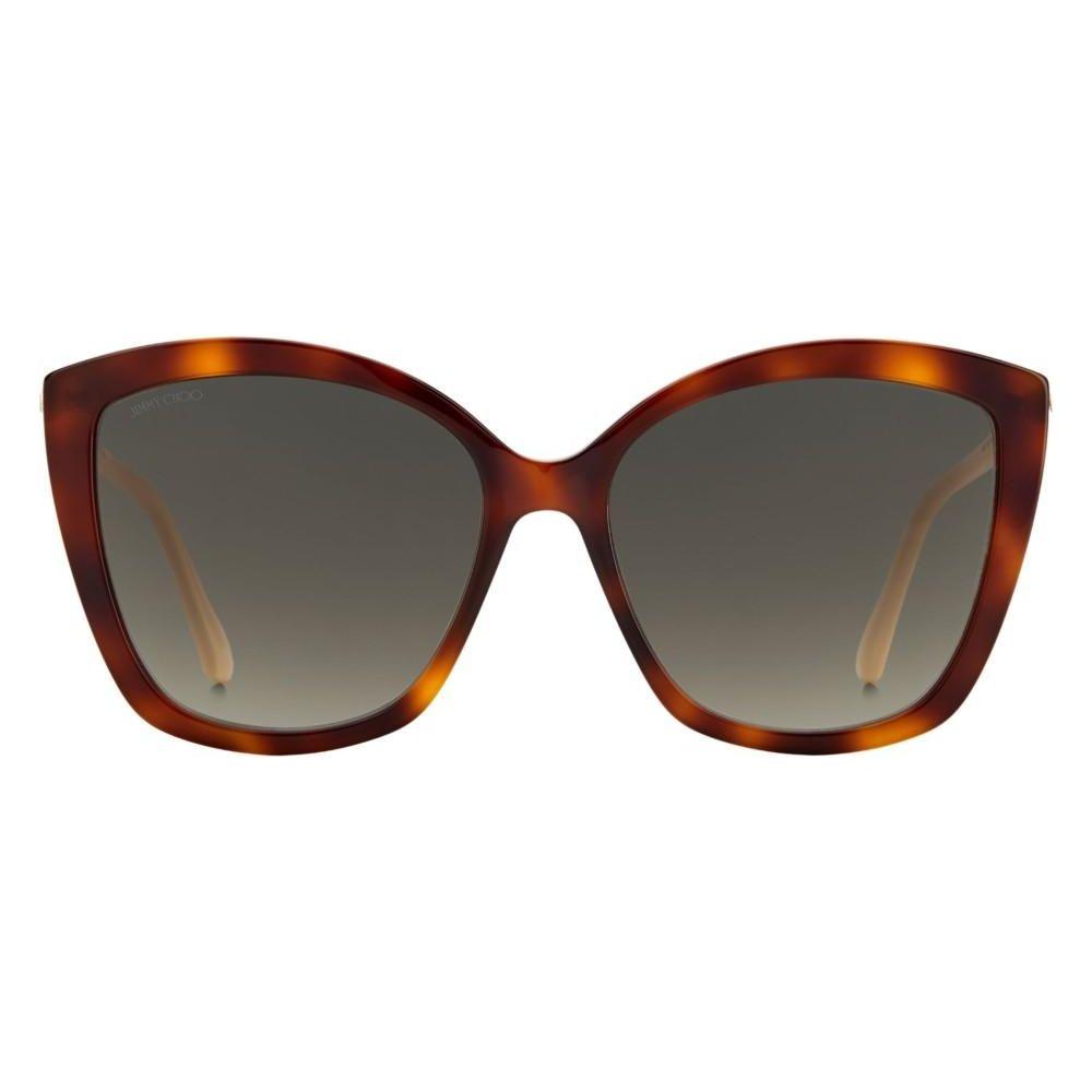 JIMMY CHOO MOD. NAT_S SUNGLASSES & EYEWEAR JIMMY CHOO Dark Olive Green