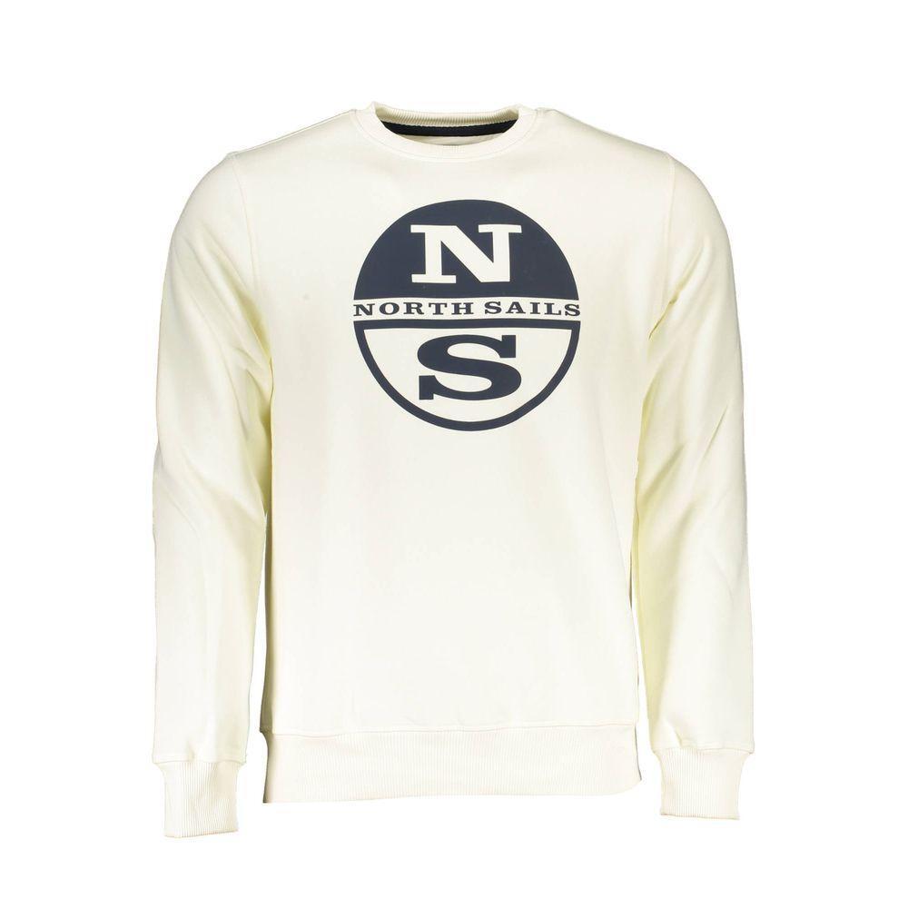 North Sails White Cotton Sweater NO-16234-XXL
