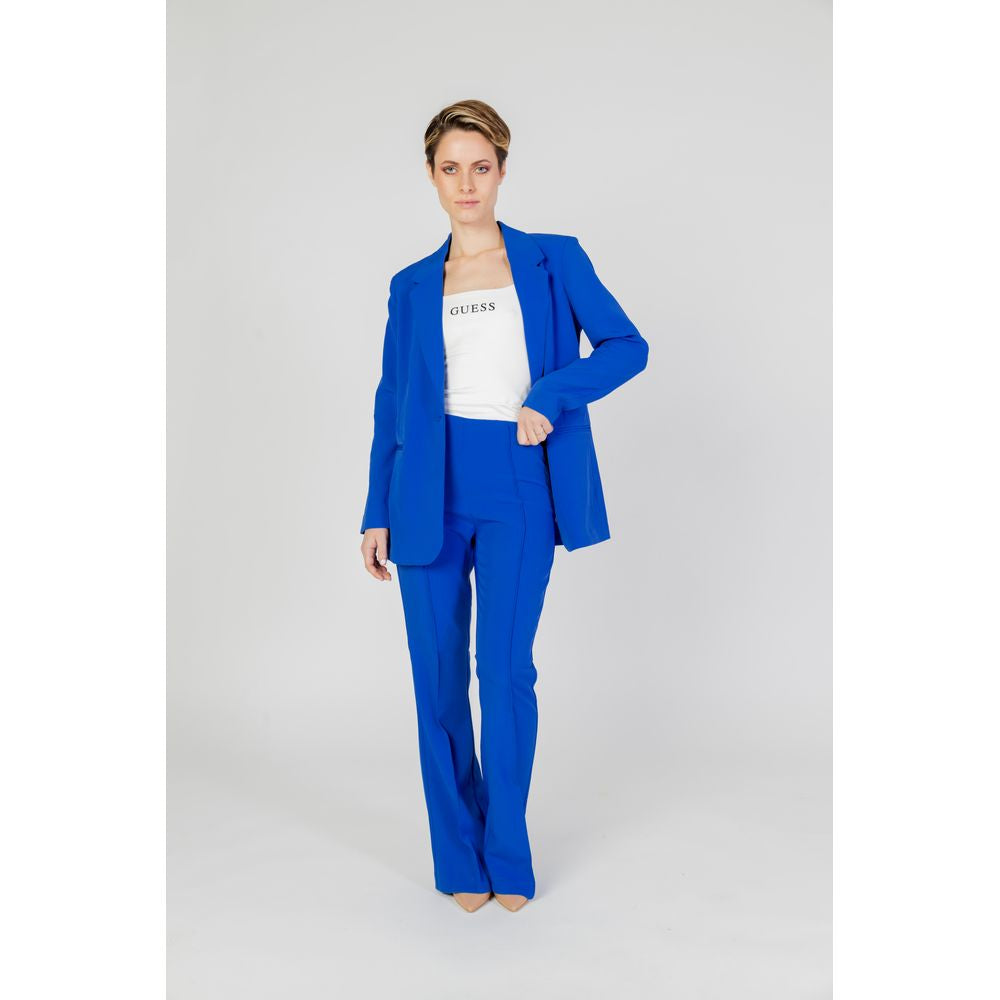 Only Blue Recycled Polyester Flared Pants