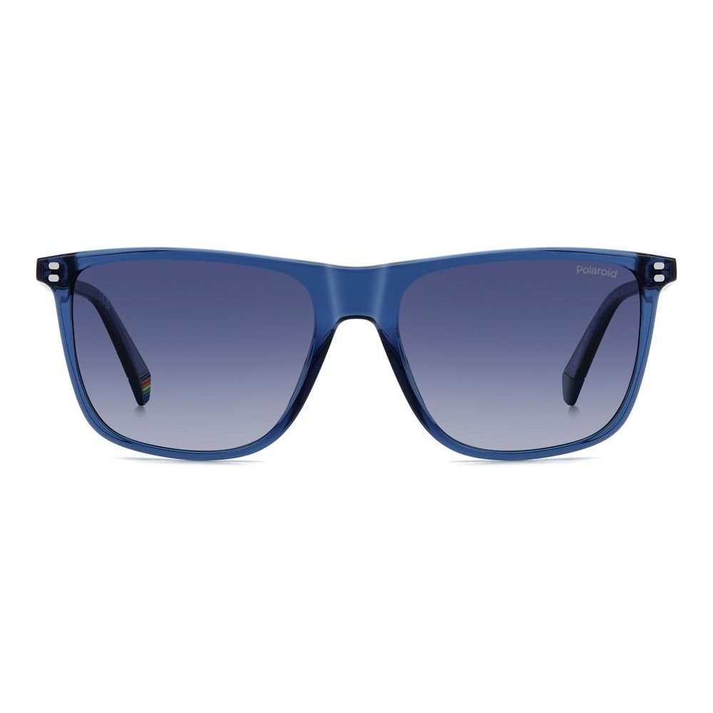 Sleek POLAROID MOD. PLD 6232_S sunglasses for men made of polycarbonate material, featuring a stylish blue frame design.