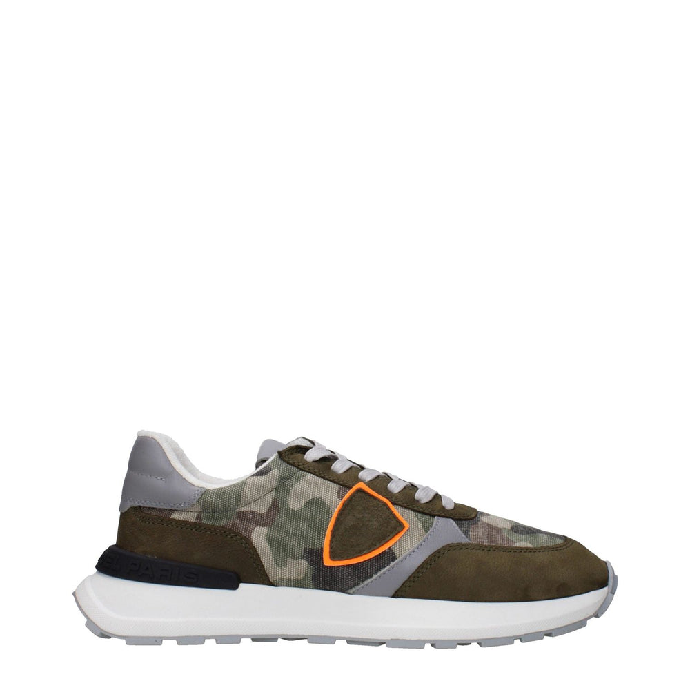 Philippe Model Green Fabric Chunky Sneakers PH-15090037555465-EU40/US7
