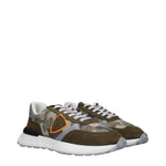 Philippe Model Green Fabric Chunky Sneakers PH-15090037555465-EU40/US7