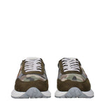 Philippe Model Green Fabric Chunky Sneakers PH-15090037555465-EU40/US7