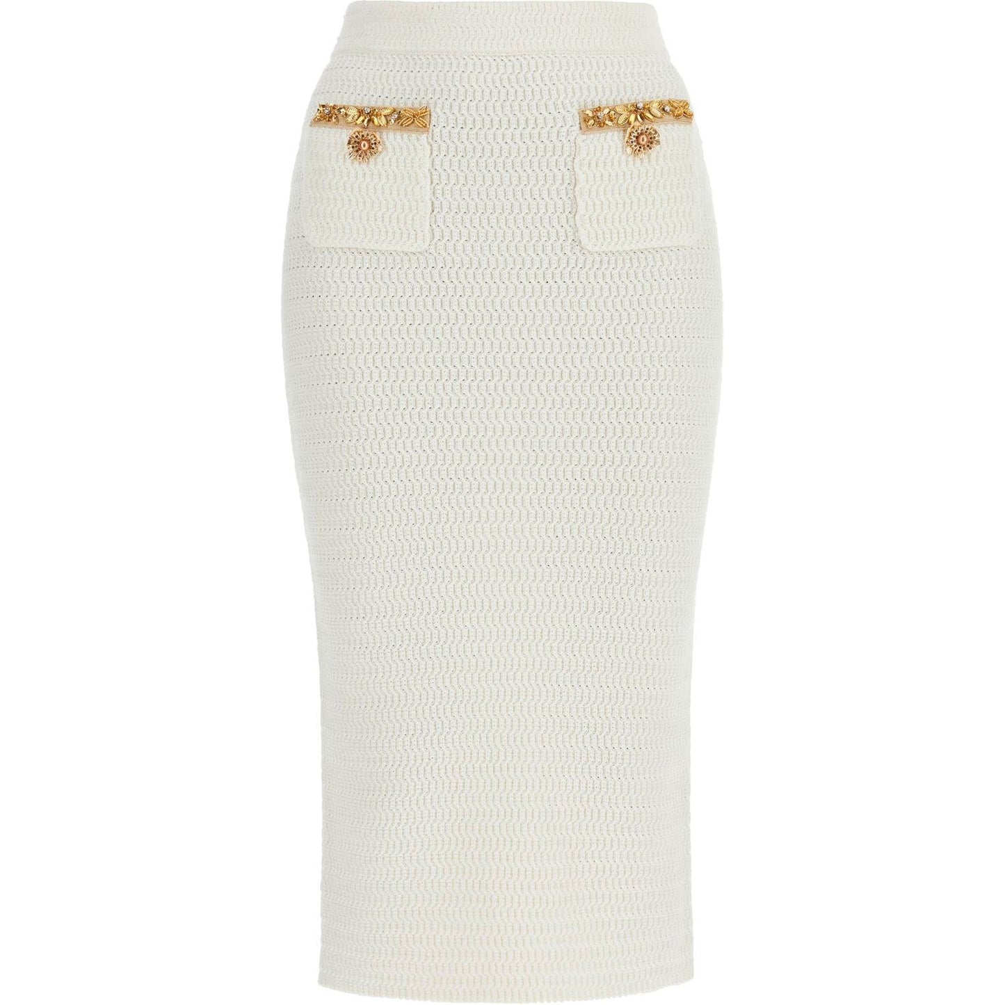 Self-Portrait Self Portrait 'knitted lurex midi skirt