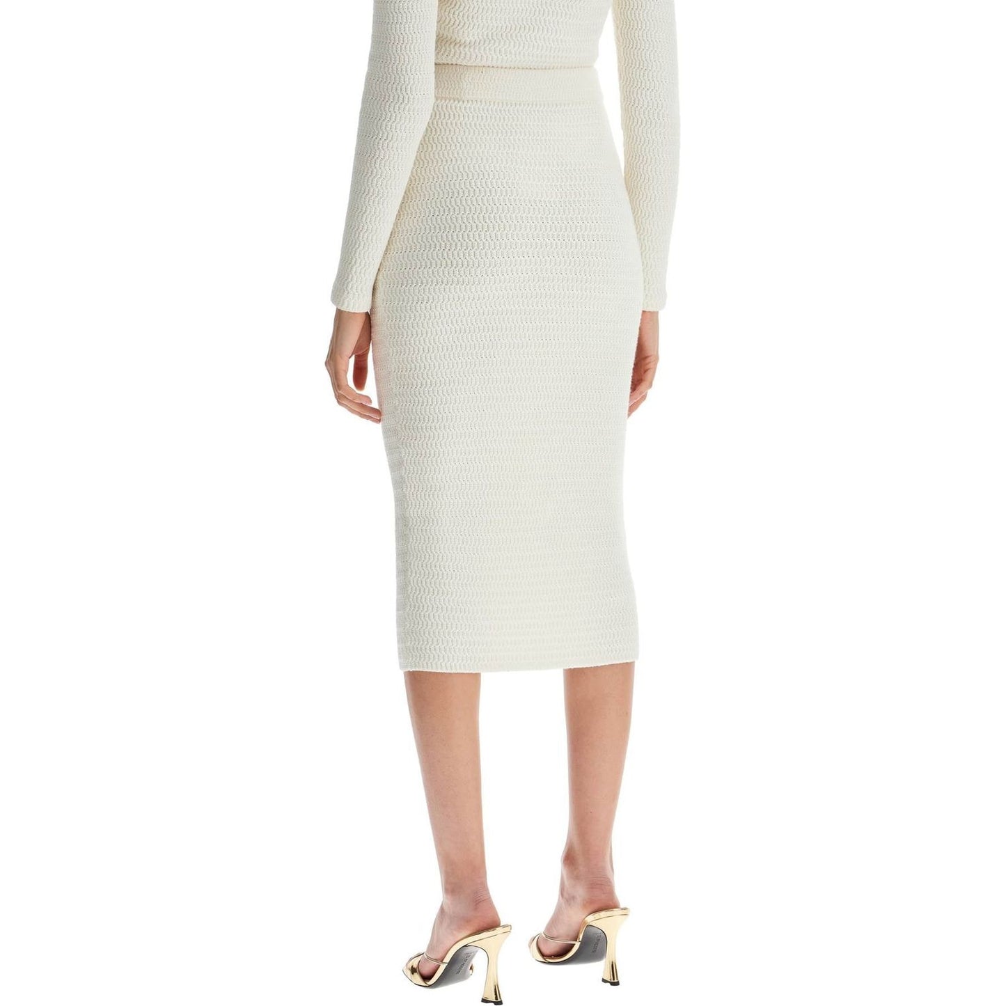 Self-Portrait Self Portrait 'knitted lurex midi skirt