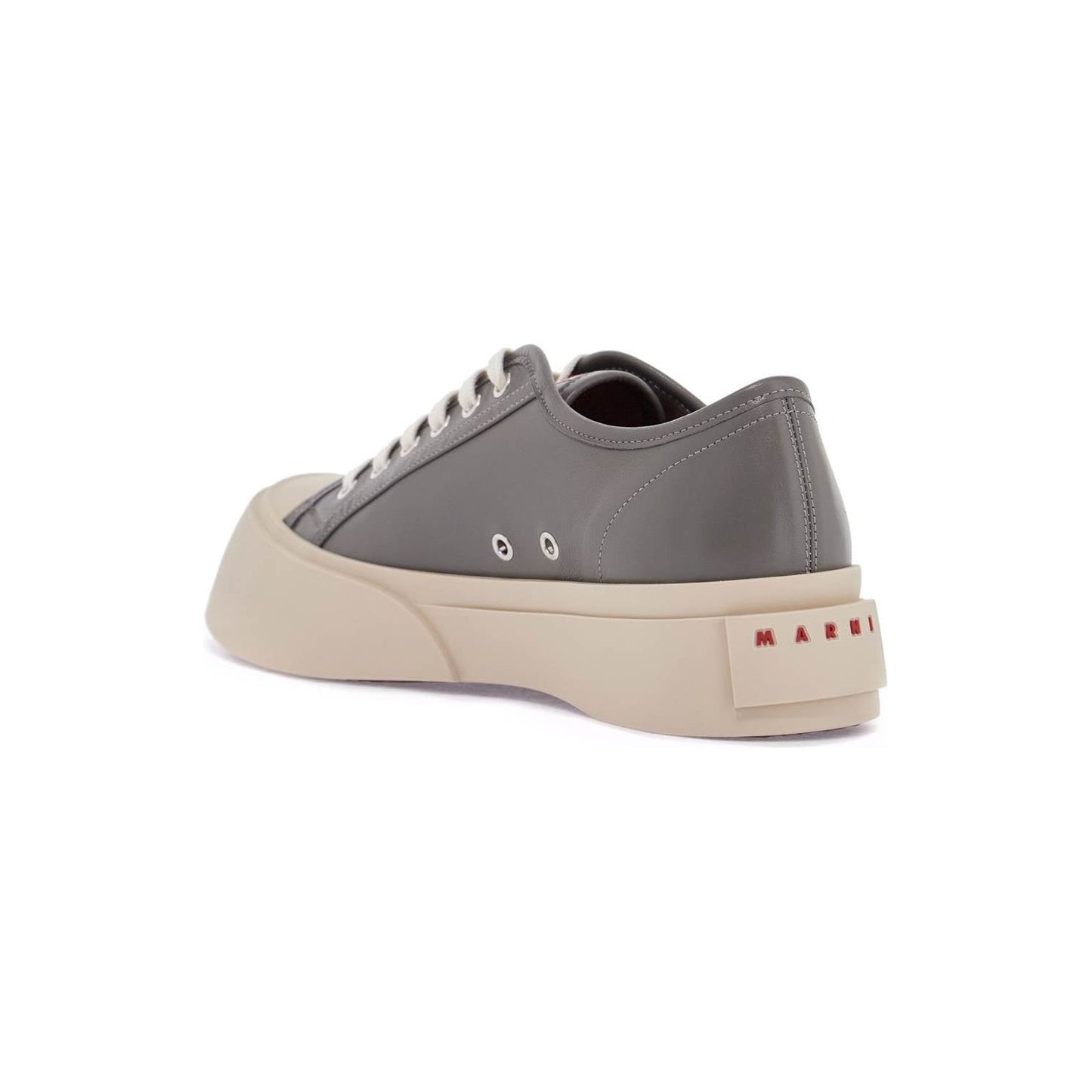 Marni elegant gray calfskin men's sneakers