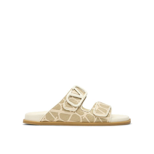 Valentino Garavani Toile Iconographe Flat Sandals
