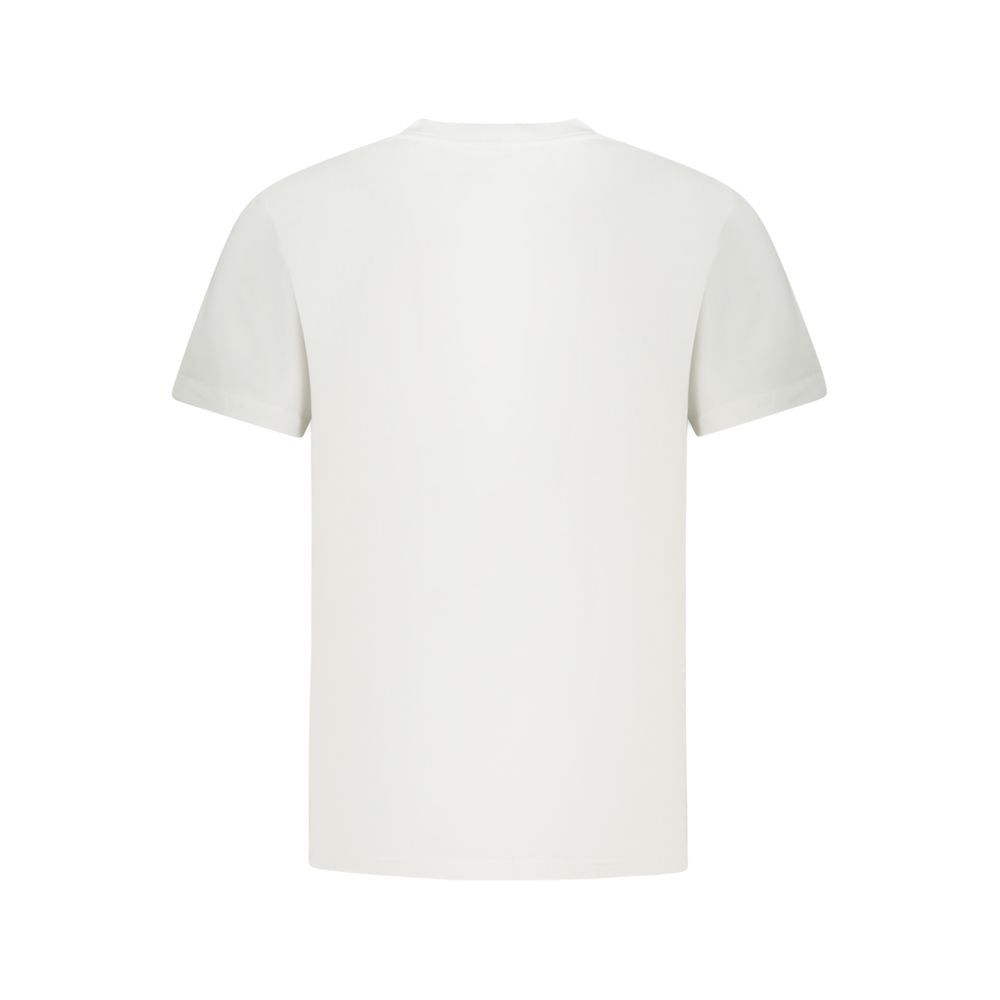 Vans White Cotton T-Shirt with short sleeves, classic fit, crew neck, and logo print.