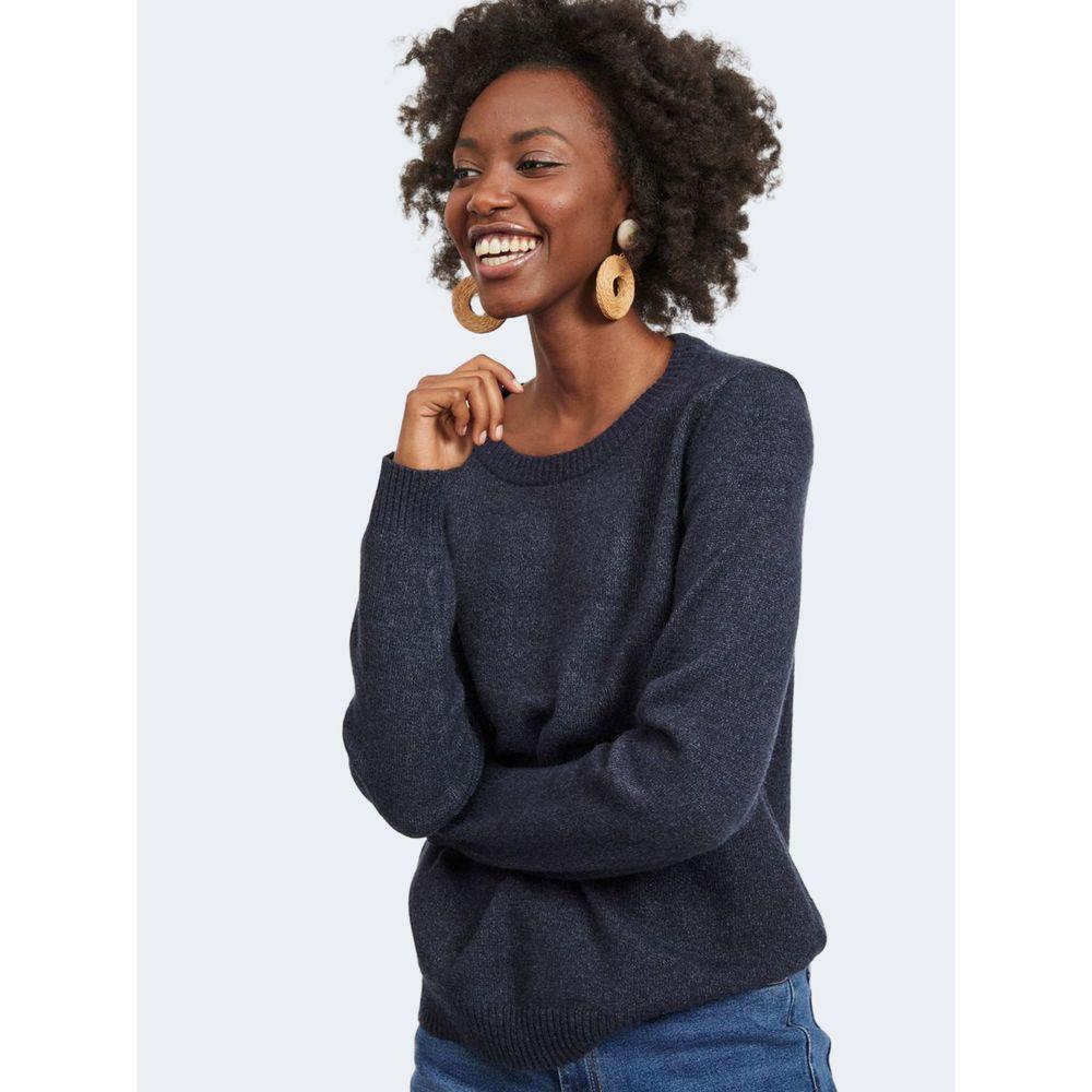 Vila Clothes Blue Viscose Sweater VI-7867000128-IT40|S